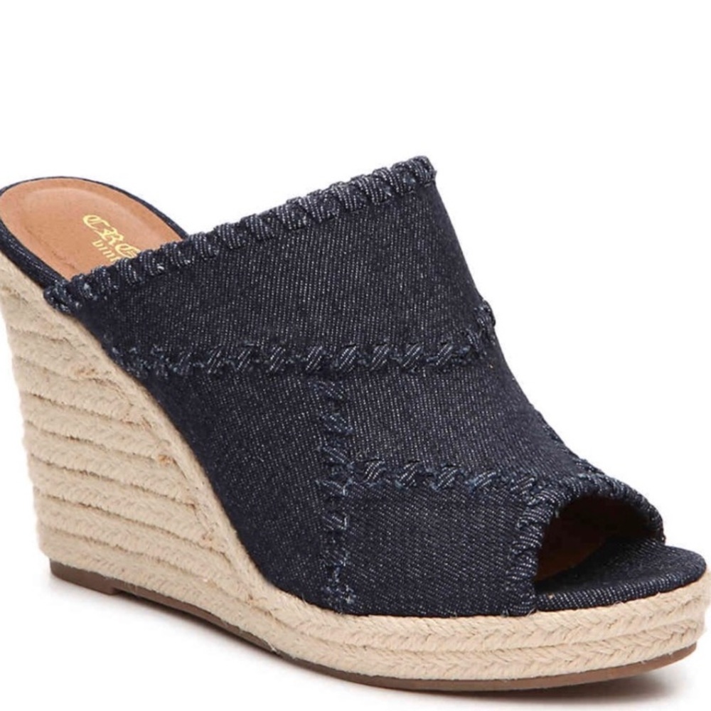 Crown Vintage Denim Wedge